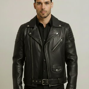 Brando Vintage Riding Black Motorcycle Jacket