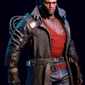 Cyberpunk 2077 Brown Placide Leather Coat