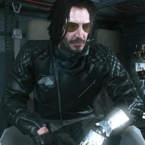 Alternative view of Cyberpunk 2077 Video Game Johnny Silverhand Jacket