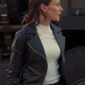 Fool Me Once Michelle Keegan Black Leather Jacket