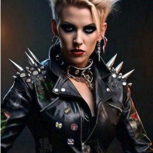 Halloween Cyper Punk Retro Tech Women Gangster Jacket