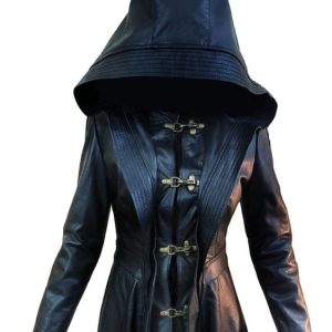 Halloween Long Leather Coat