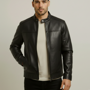 Marc New York Men's Black Leather Jacket