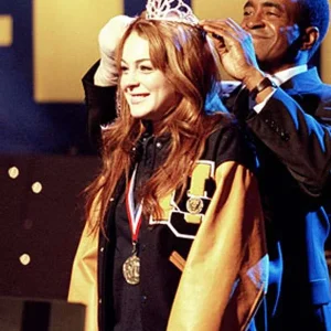 Lindsay Lohan Mean Girls Cady Heron Black and Yellow Varsity Jacket