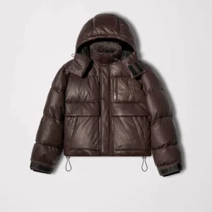 Men Brown Short Down Parka & Puffer Jacket