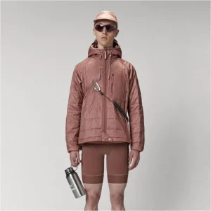 Men’s Winter Pink Hooded Quilted Puffer Jacket