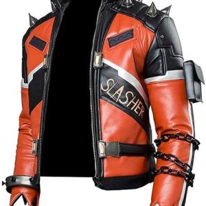 Overwatch Slasher 76 Orange, black Halloween Jacket