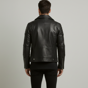 Alternative view of Swagger Men Genuine black Leather Jacket