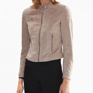 Alternative view of Morrison Vintage Suede Grey Leather Jacket