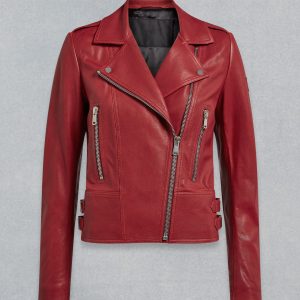 Darling-T Jacket Red Polished Lambskin