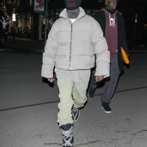 ASAP Rocky Moncler x Rick Owens Down Grey Puffer Jacket