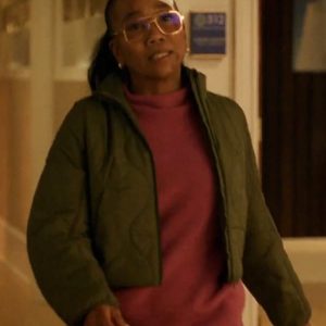 Amanda Wagner Will Trent S02 Green Quilted Jacket