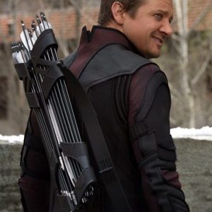 Avengers Age of Ultron Jeremy Renner Black and Red Coat