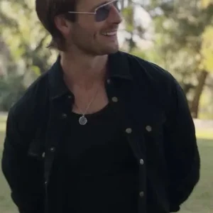 Hit Man 2024 Gary Johnson Black Jacket