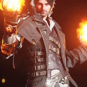 The First Descendant Game-Inspired Blair Black Costume Coat