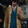 Tv Series Shoresy Season 1 Jacob Tierney Brown Shearling Coat