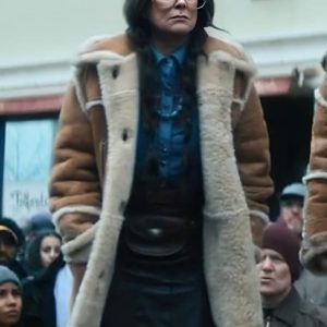 Dr Jean Thibodeau Brown Shearling Leather Coat