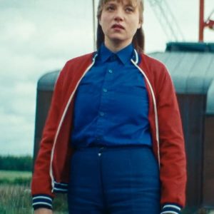 Kleo S01 Jella Haase Red Bomber Jacket