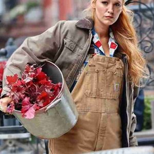 Lily Bloom It Ends with Us Brown Cotton Jacket