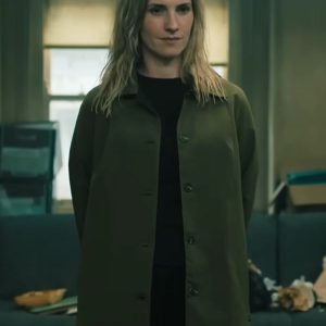 Slow Horses S04 Emma Flyte Green Trench Coat