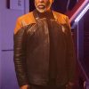 Star Trek Picard Commodore Geordi Leather Jacket