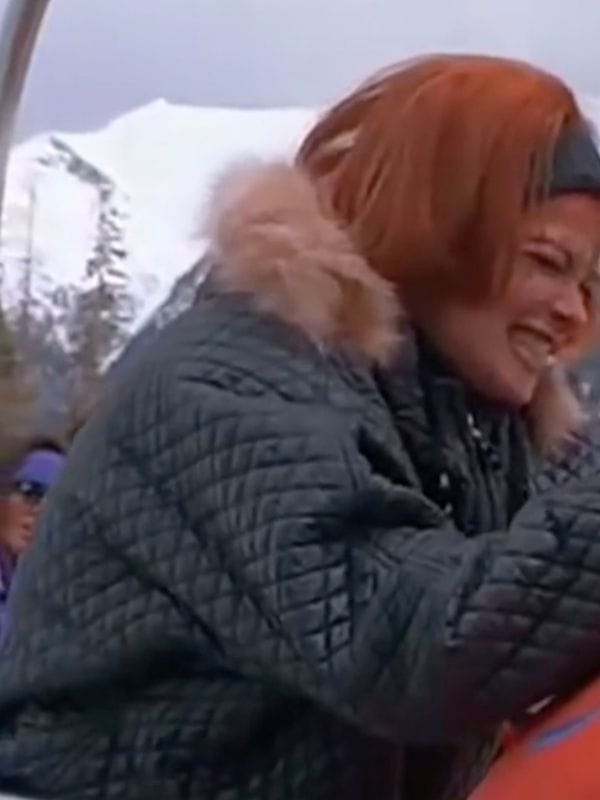 Dumb And Dumber Lauren Holly Black Quilted Jacket