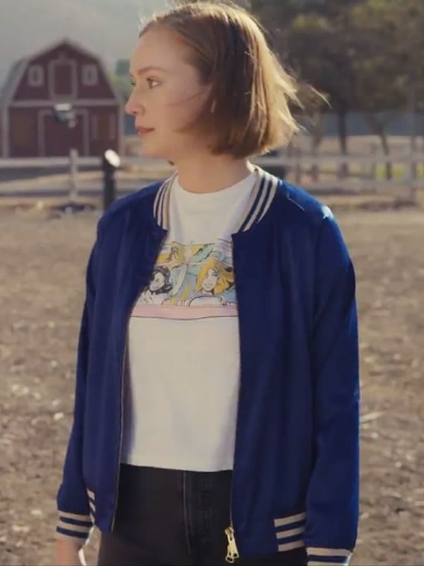 Tv Series Hacks 2024 Hannah Einbinder Blue Jacket - Image 3