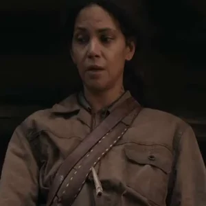 Halle Berry Never Let Go 2024 Beige Jacket