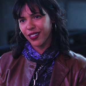 Alternative view of La Maison S01 Paloma Castel Brown Leather Jacket