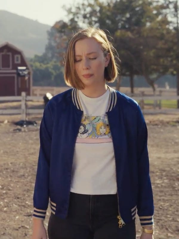 Tv Series Hacks 2024 Hannah Einbinder Blue Jacket