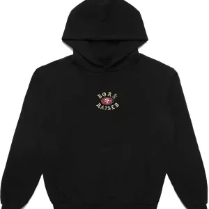 Born x Raised Black San Francisco 49ers Chrome Rocker Hoodie Sale