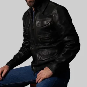Brilliant Minds Zachary Quinto Black Leather Jacket
