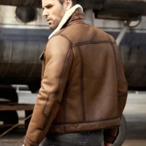 Brown Leather Jacket With Fur Sale