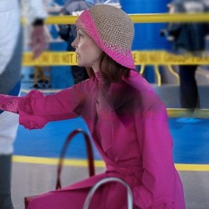 Elsbeth S2 Carrie Preston Pink Trench Coat Sale