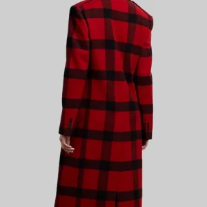 Emily In Paris Lily Collins Plaid Wool Coat Sale