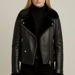 Fur Lined Leather Jacket