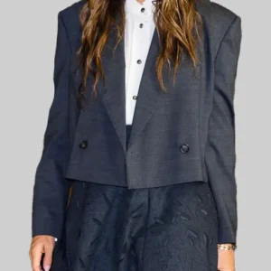 Jessica Alba Cropped Blazer