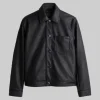 Lucky Blue Smith Black Leather Jacket