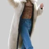 Millie Bobby White Fur Coat