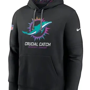 Alternative view of Miami Dolphins Crucial Catch Club Hoodie