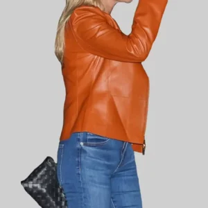 Alternative view of Reese Witherspoon Brown Leather Jacket