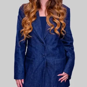 Sasha Pieterse Blue Denim Blazer