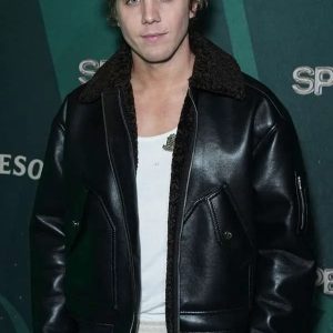 Smile 2 Lukas Gage Black Leather Jacket