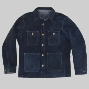Tracker Justin Hartley Blue Suede Jacket