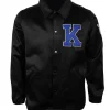 University of Kentucky Black Satin Windbreaker