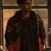 Victor Aguilar The Penguin Camouflage Orange Bomber Jacket