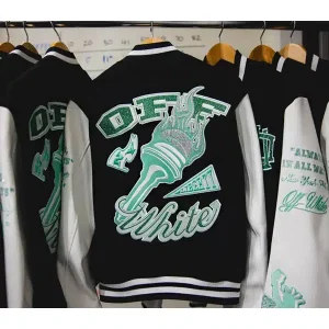 WNBA Off White x New York Liberty Varsity Jacket