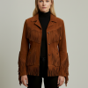 Women’s Suede Leather Fringe Jacket