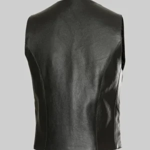 Andy Biersack Black Leather Vest Sale