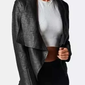 Diana Tell Me Lies Black Leather Jacket